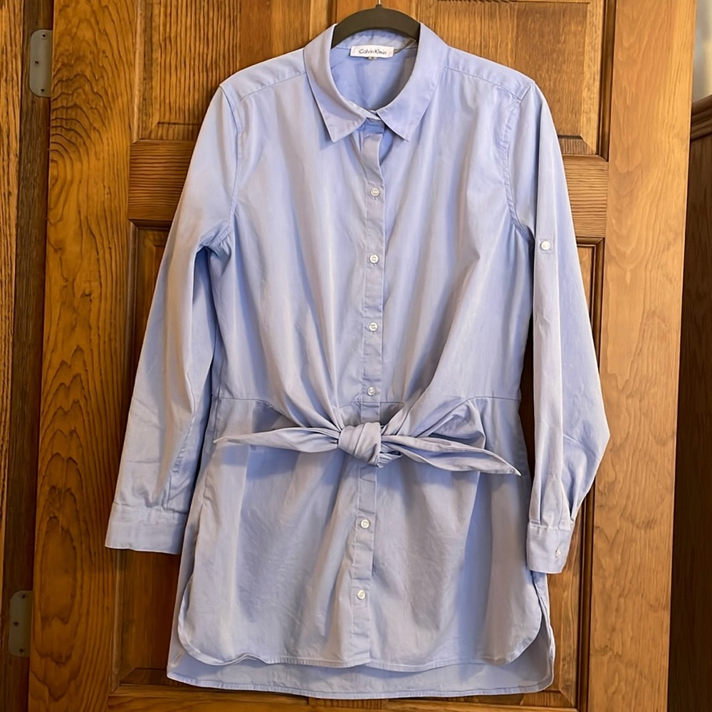 Calvin Klein - new take on classic blue button down